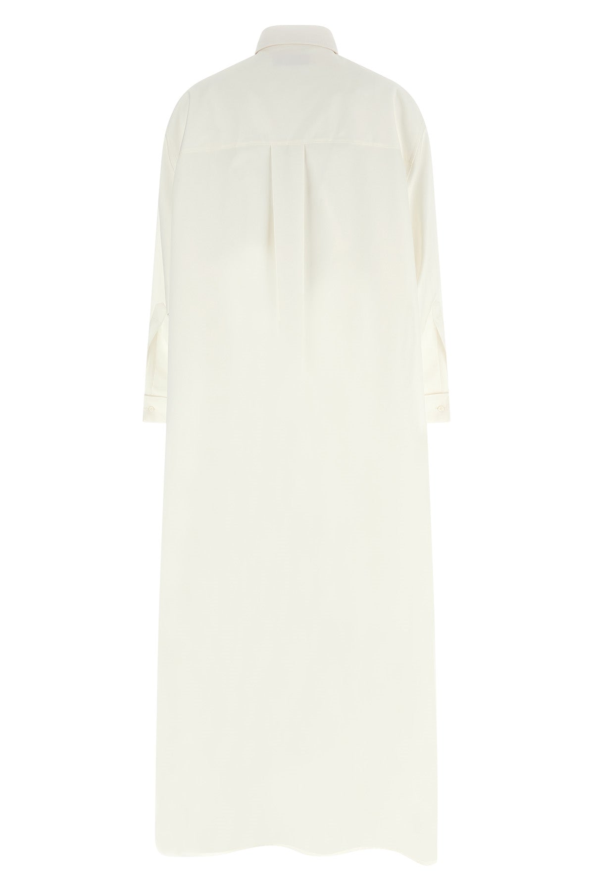 silk poplin and cotton organza shirt