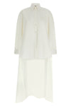 silk poplin and cotton organza shirt