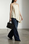 a sciarpa wool and silk crêpe top