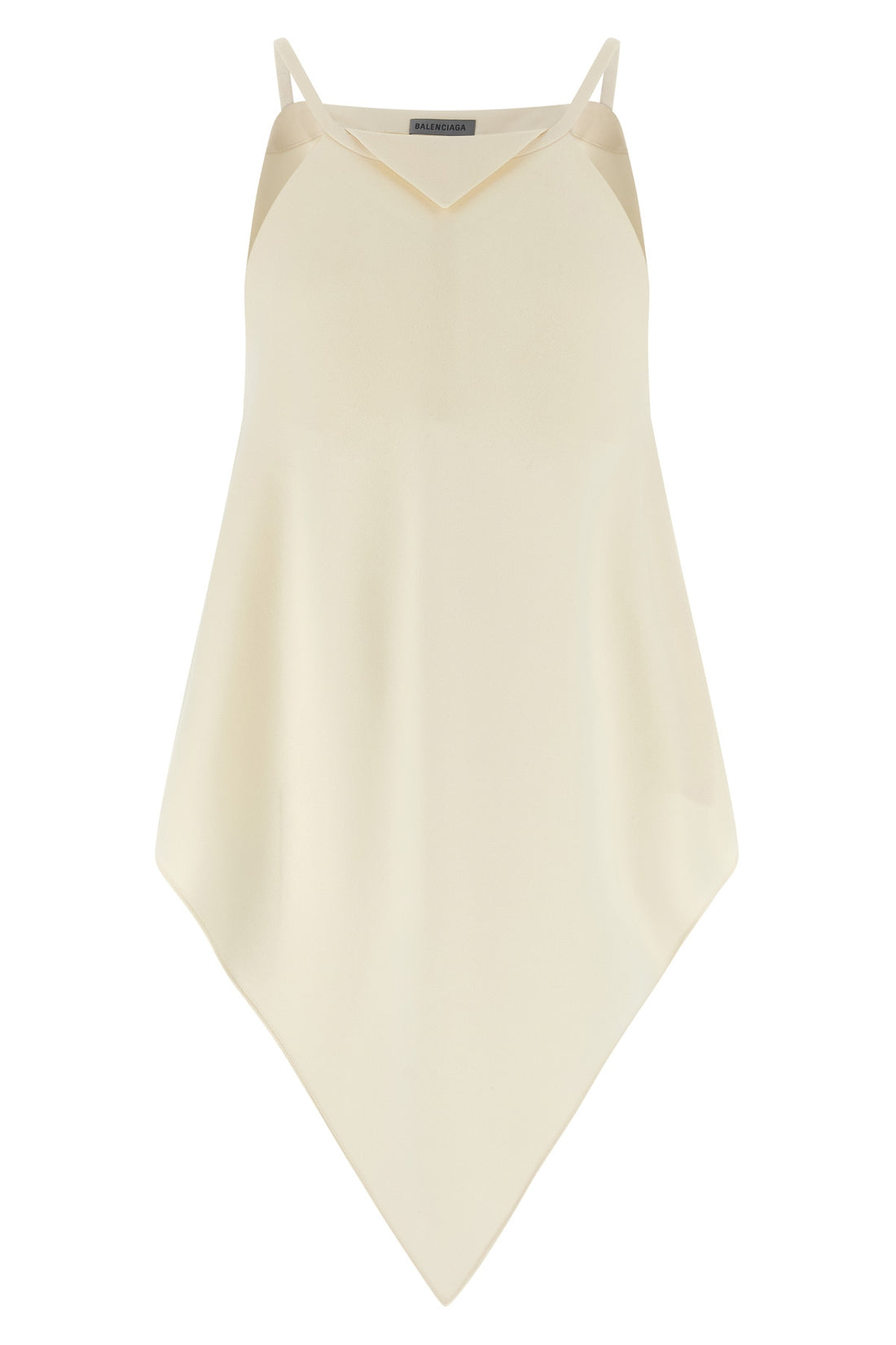 BALENCIAGA 36 a sciarpa wool and silk crêpe top