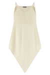 a sciarpa wool and silk crêpe top