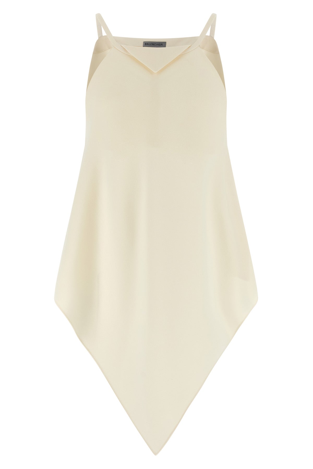 a sciarpa wool and silk crêpe top