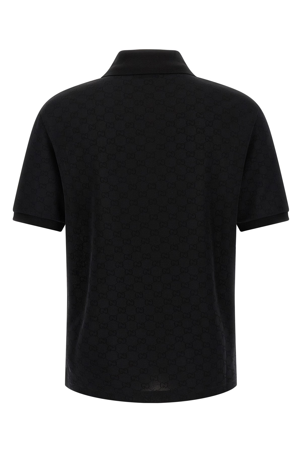 the black gucci polo shirt