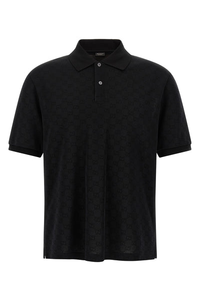 the black gucci polo shirt