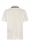 guccis white cotton jersey piquet polo shirt