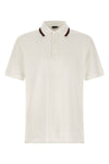 guccis white cotton jersey piquet polo shirt