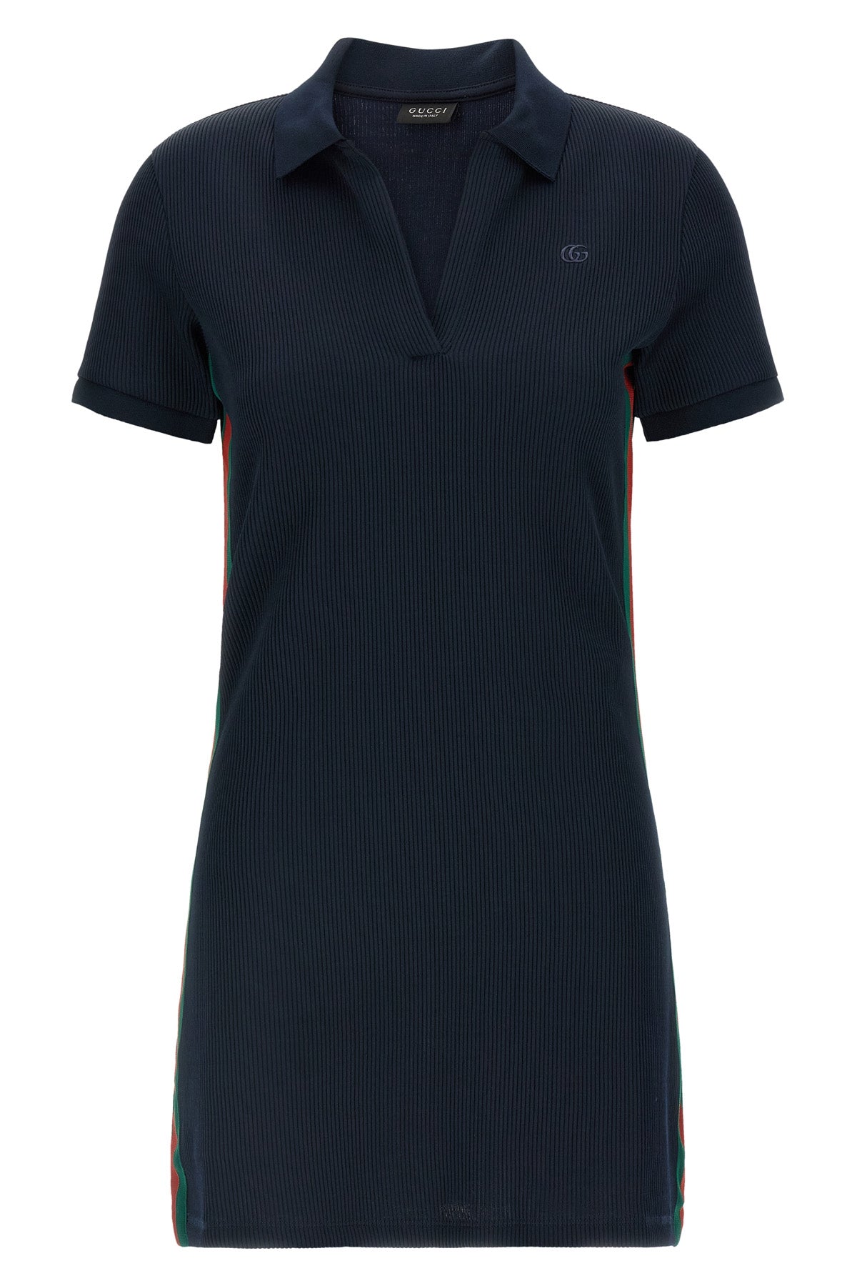 guccis polo web mini dress redefines sportswear codes through a contemporary
