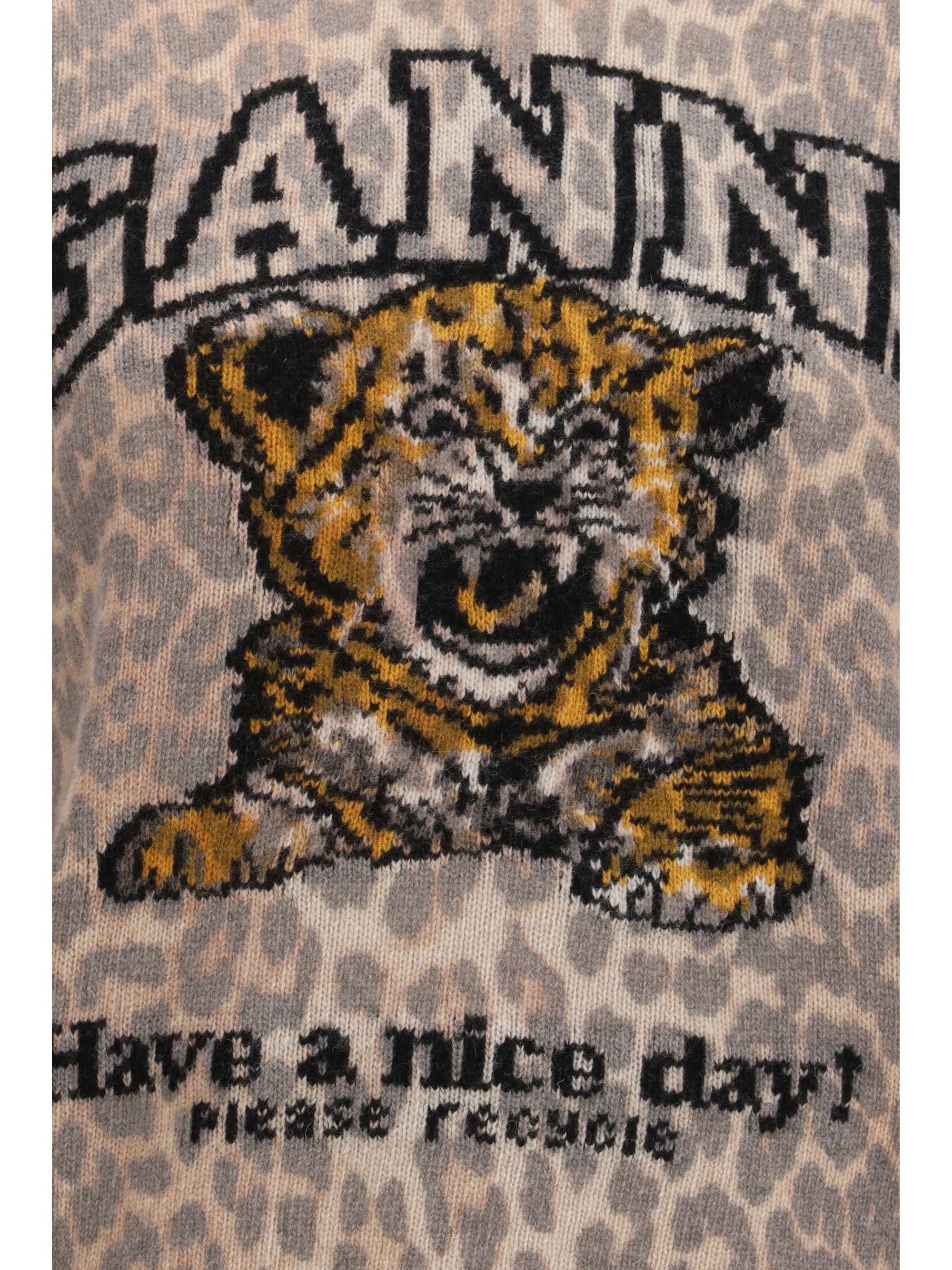 tiger-print sweater