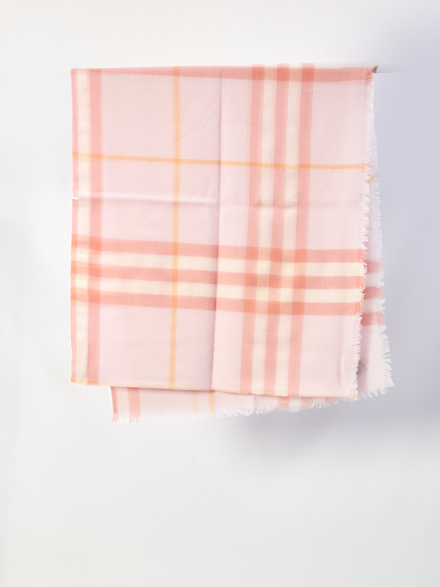 BURBERRY OS wide wool check scarf