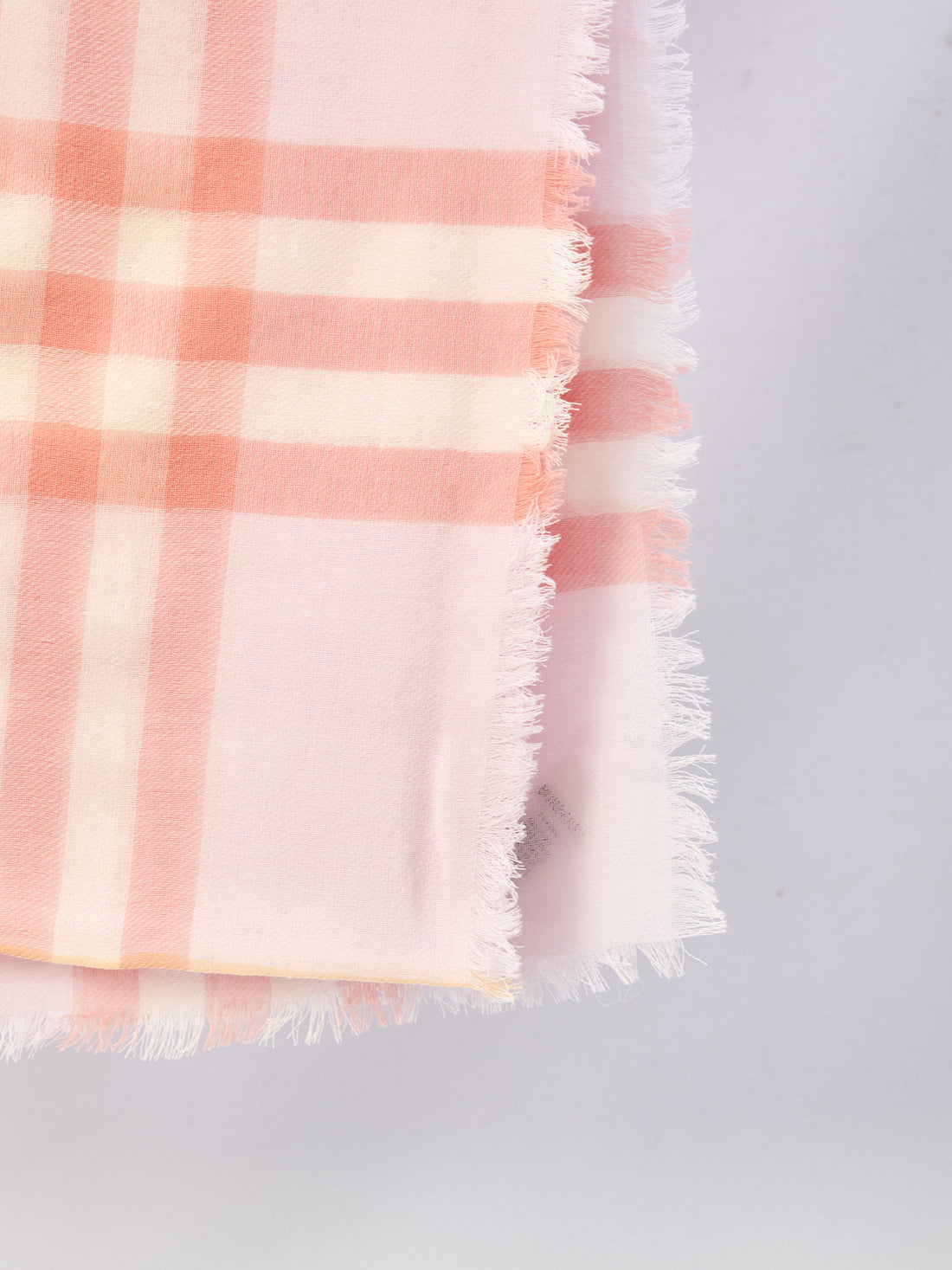 BURBERRY OS wide wool check scarf