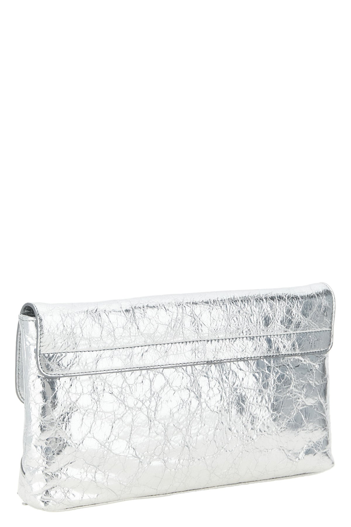 the balenciaga le city clutch bag in pure arena lambskin leather stands out fo