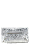 the balenciaga le city clutch bag in pure arena lambskin leather stands out fo