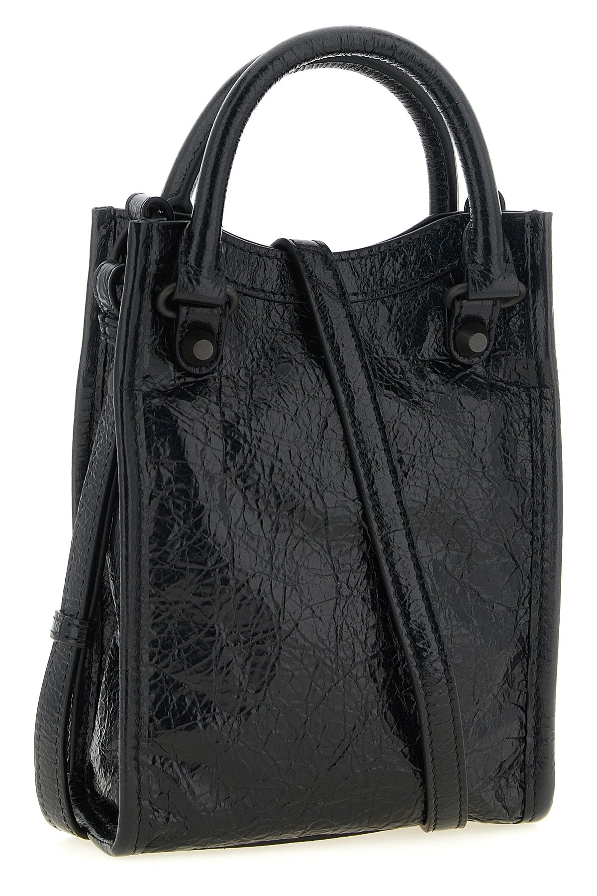 the balenciaga le city tote mobile phone bag translates the maisons iconic moto