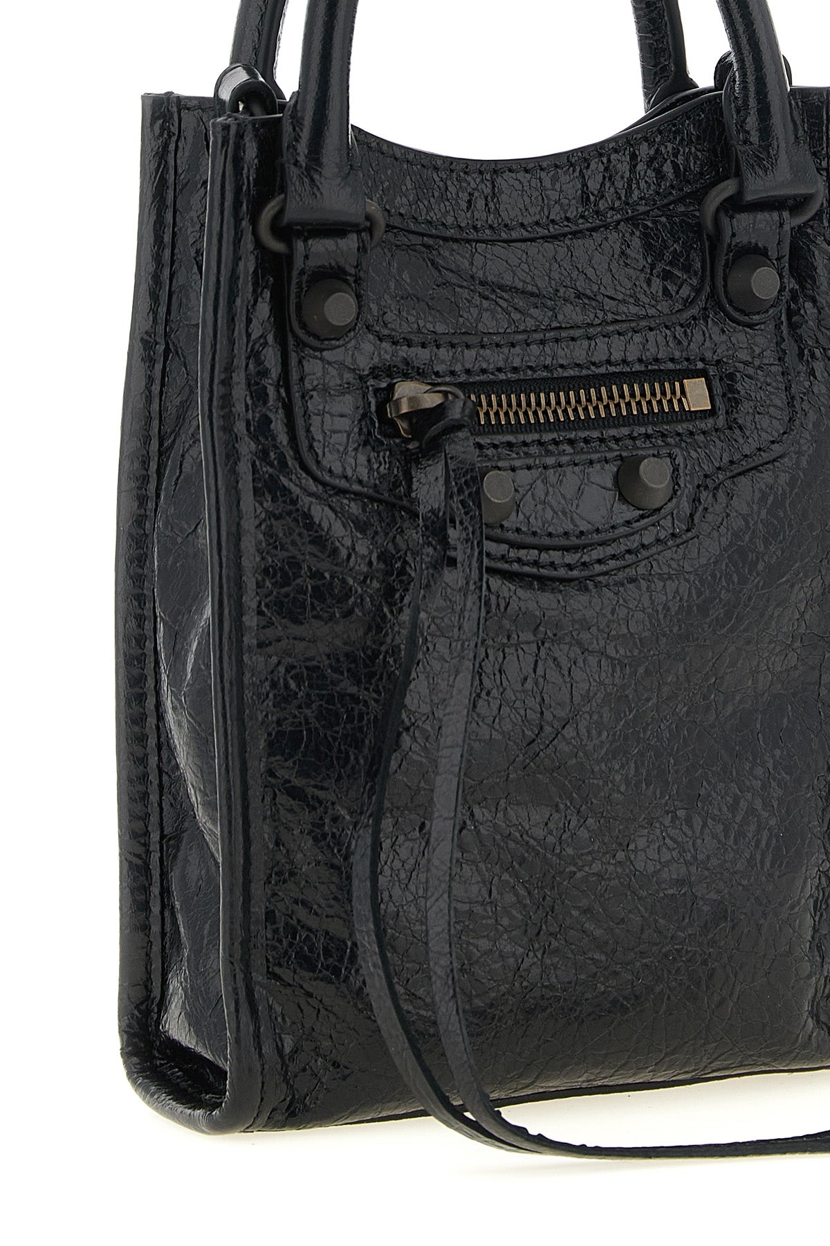 the balenciaga le city tote mobile phone bag translates the maisons iconic moto