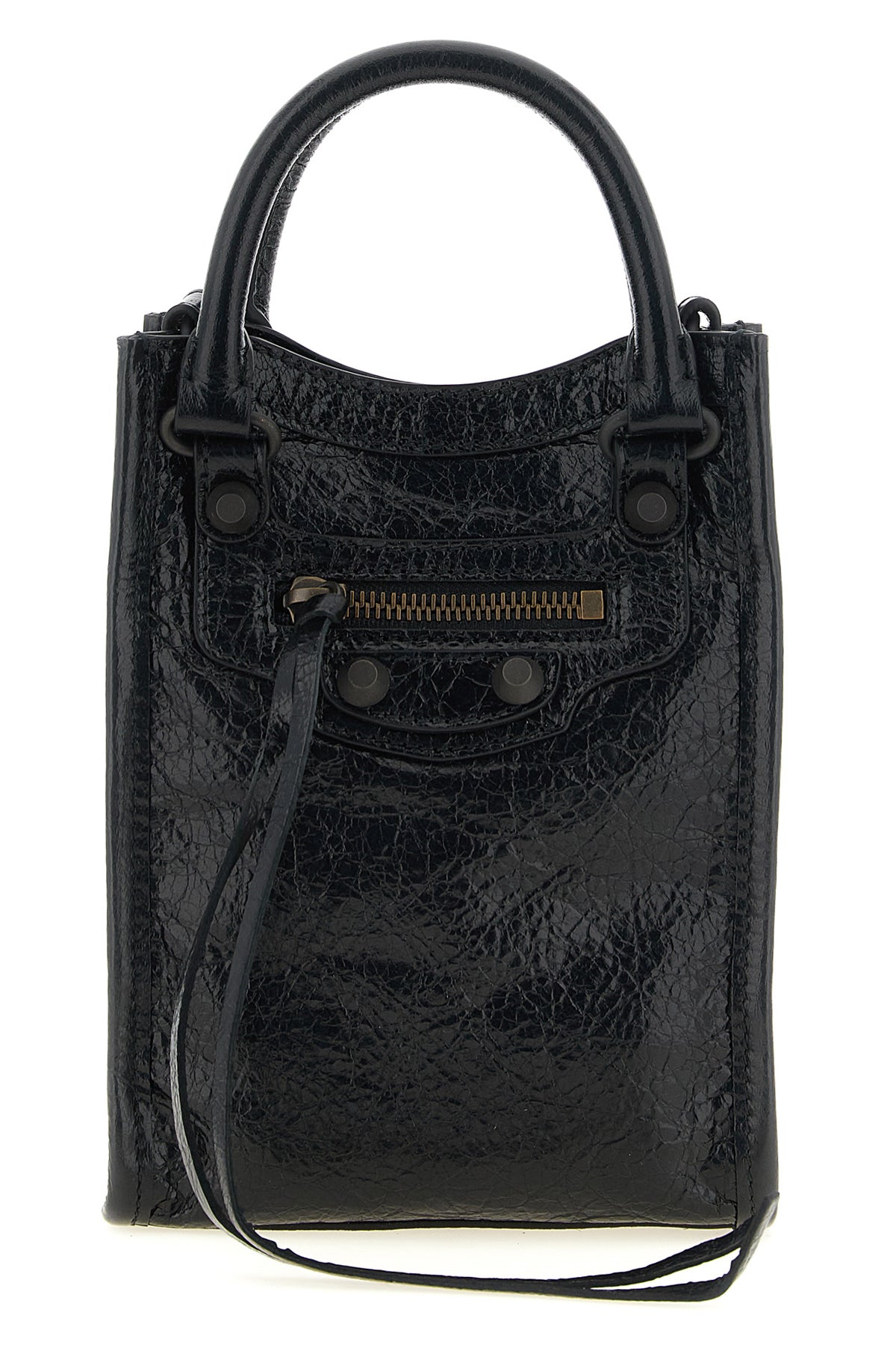 the balenciaga le city tote mobile phone bag translates the maisons iconic moto