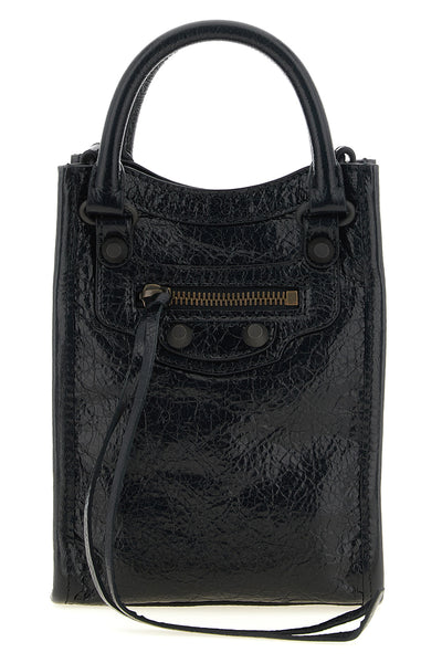 the balenciaga le city tote mobile phone bag translates the maisons iconic moto