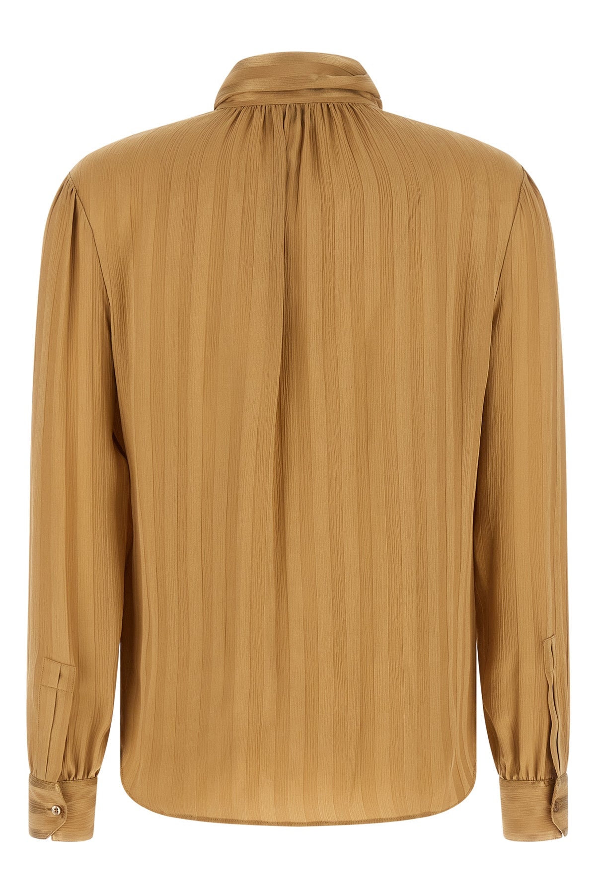 the saint laurent blouse defines fluid elegance through impeccable sartorial con