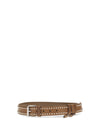 studded suede belt