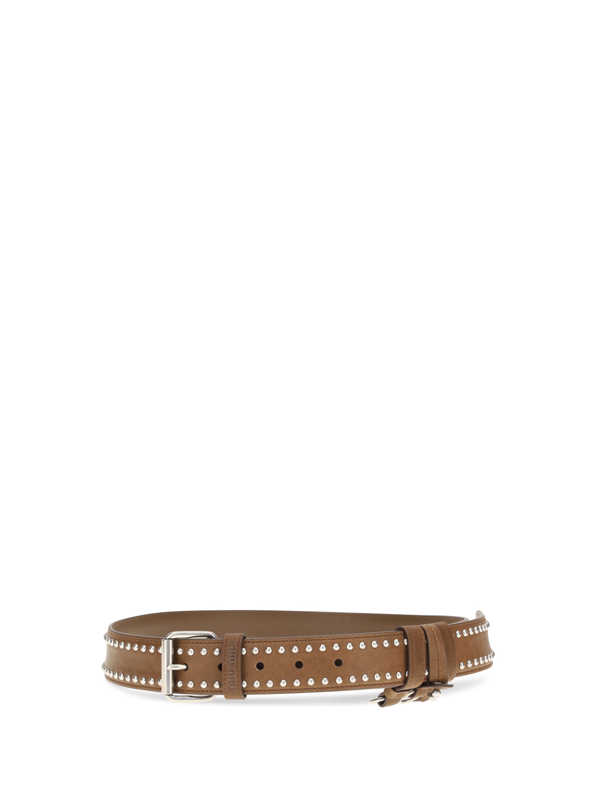 studded suede belt