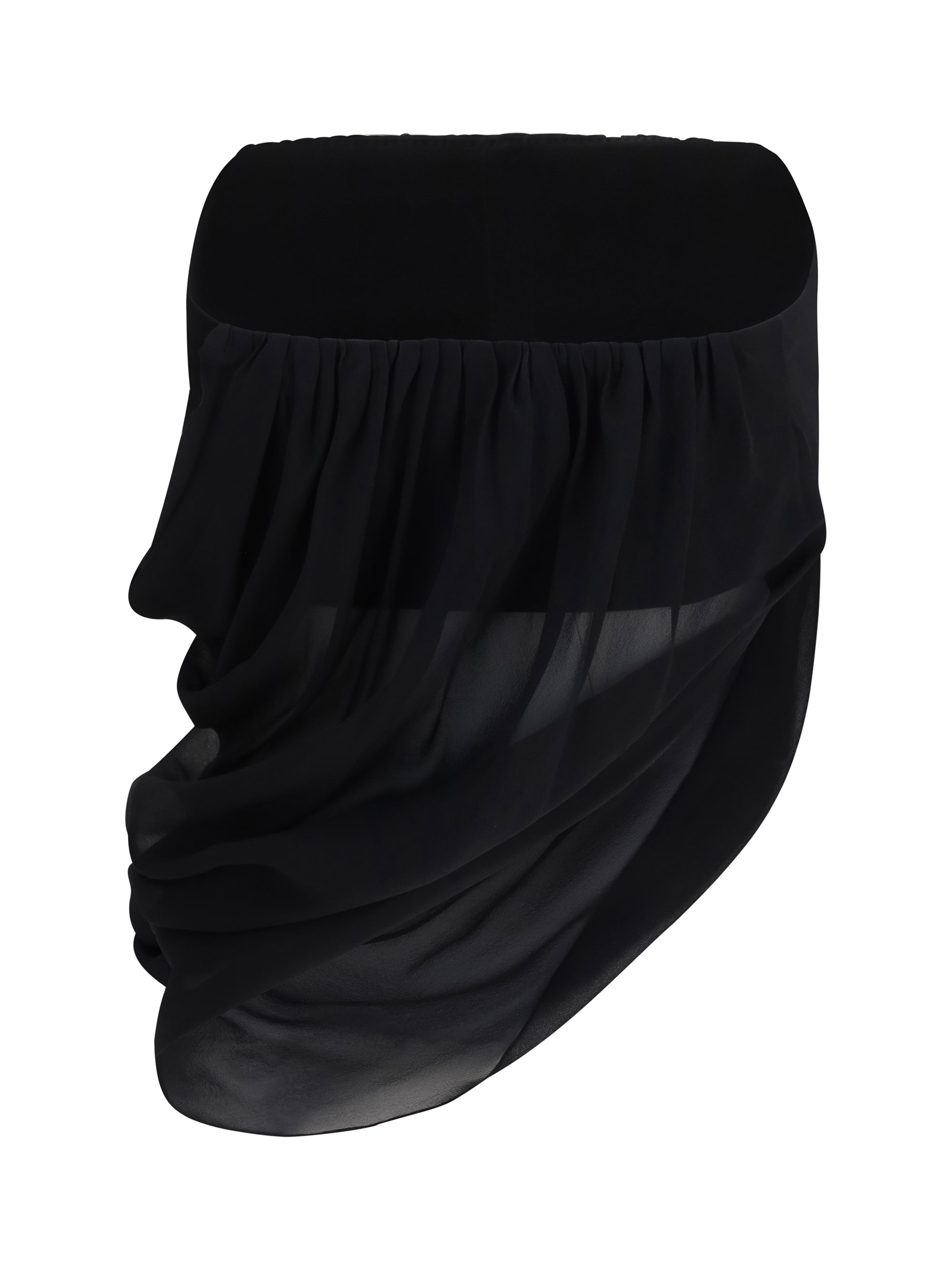 sheer draped top