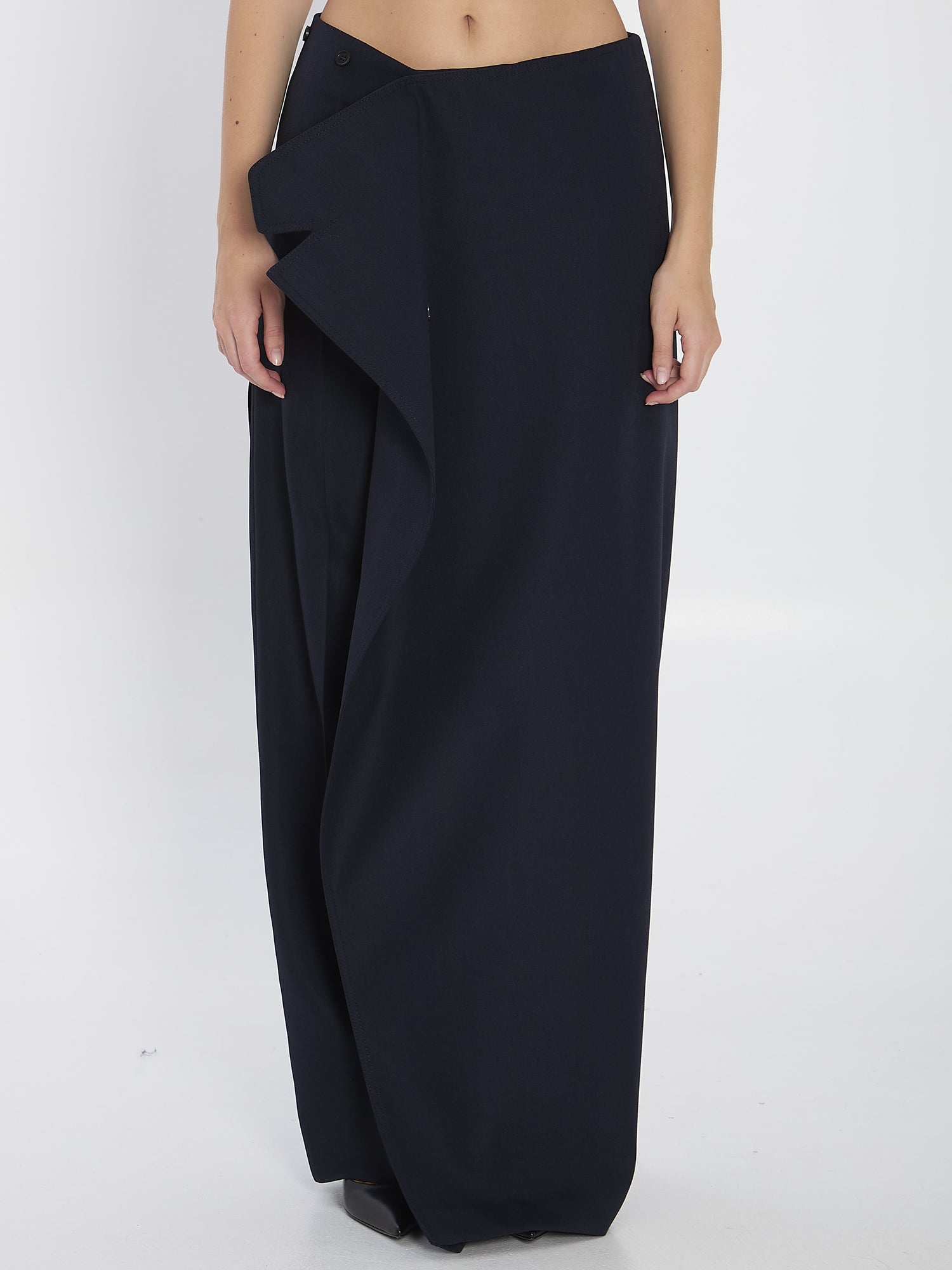 JEAN PAUL GAULTIER 36 pantaskirt with trench details