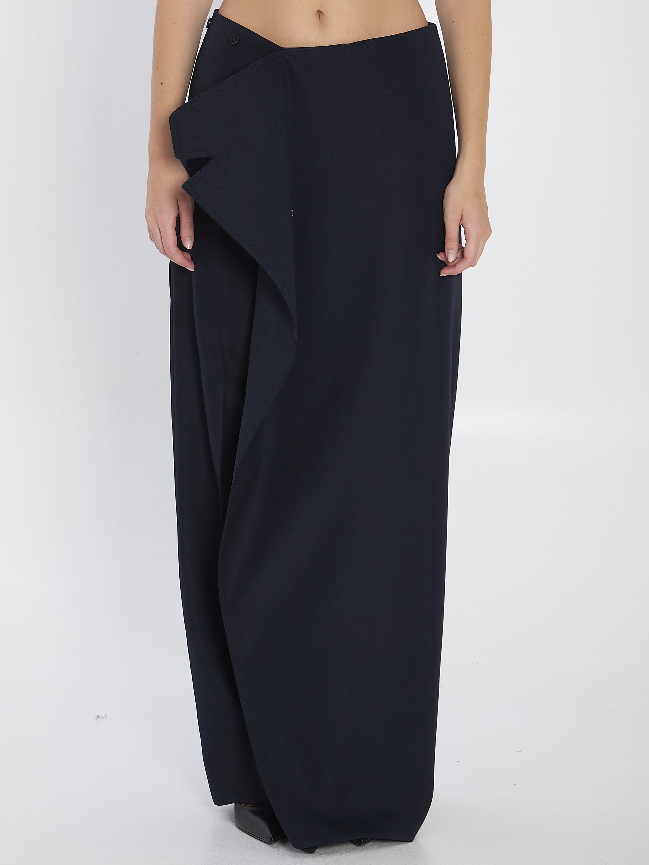 JEAN PAUL GAULTIER 36 pantaskirt with trench details