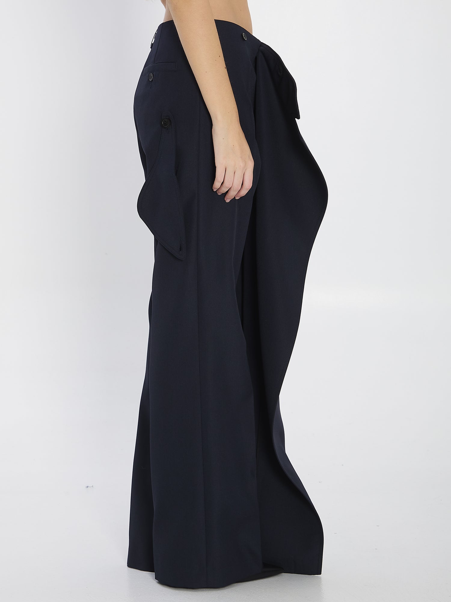 JEAN PAUL GAULTIER 36 pantaskirt with trench details