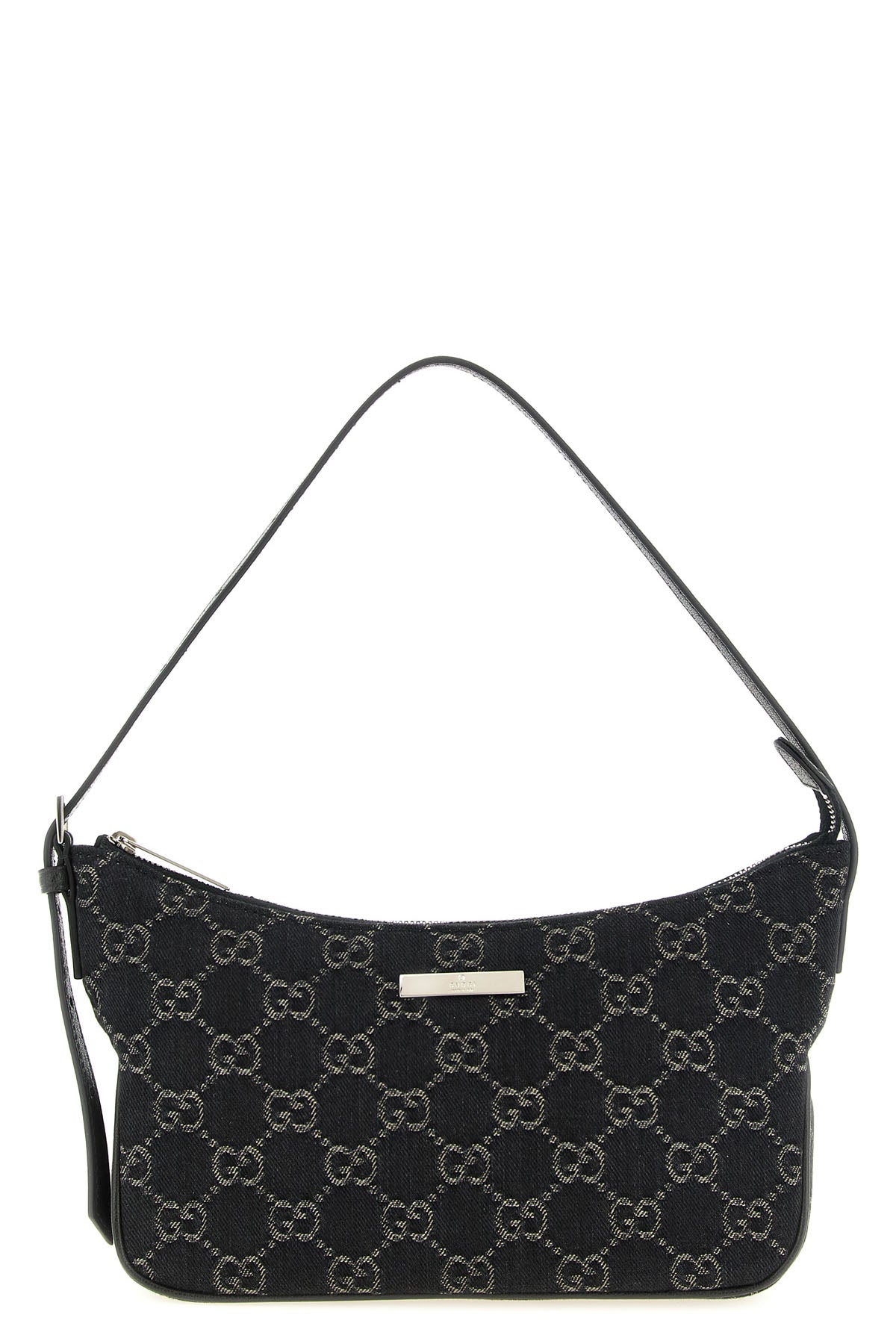 the lady lunetta shoulder bag by gucci defines a compact crescent shape through