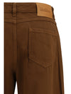 baggy pants in pure cotton satin