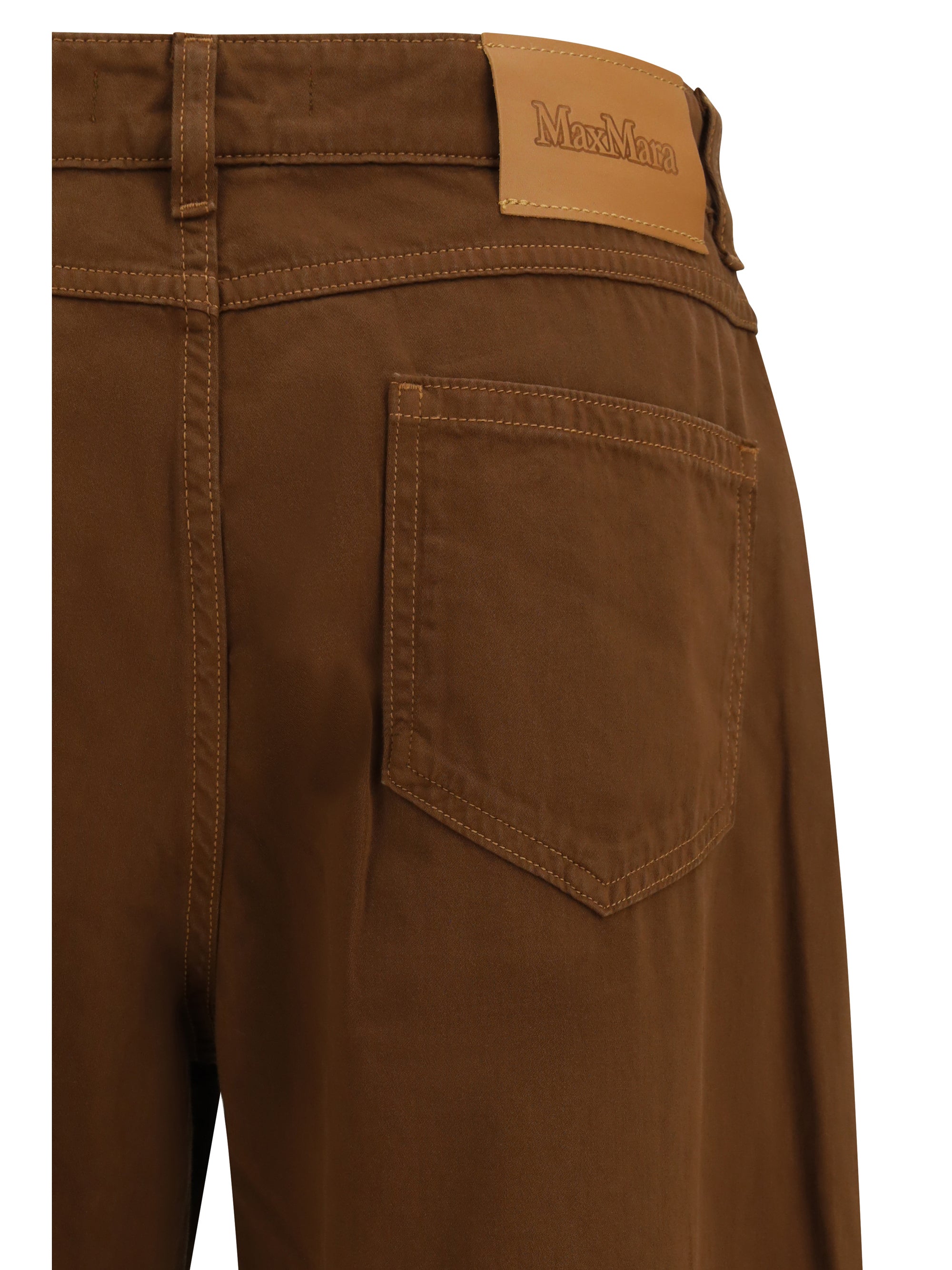 baggy pants in pure cotton satin