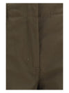 gabardine cargo trousers