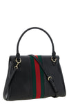 gucci paparazzo midi handbag is made of soft black calf leather