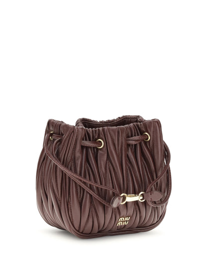 MIU MIU OS matelassé nappa leather pouch