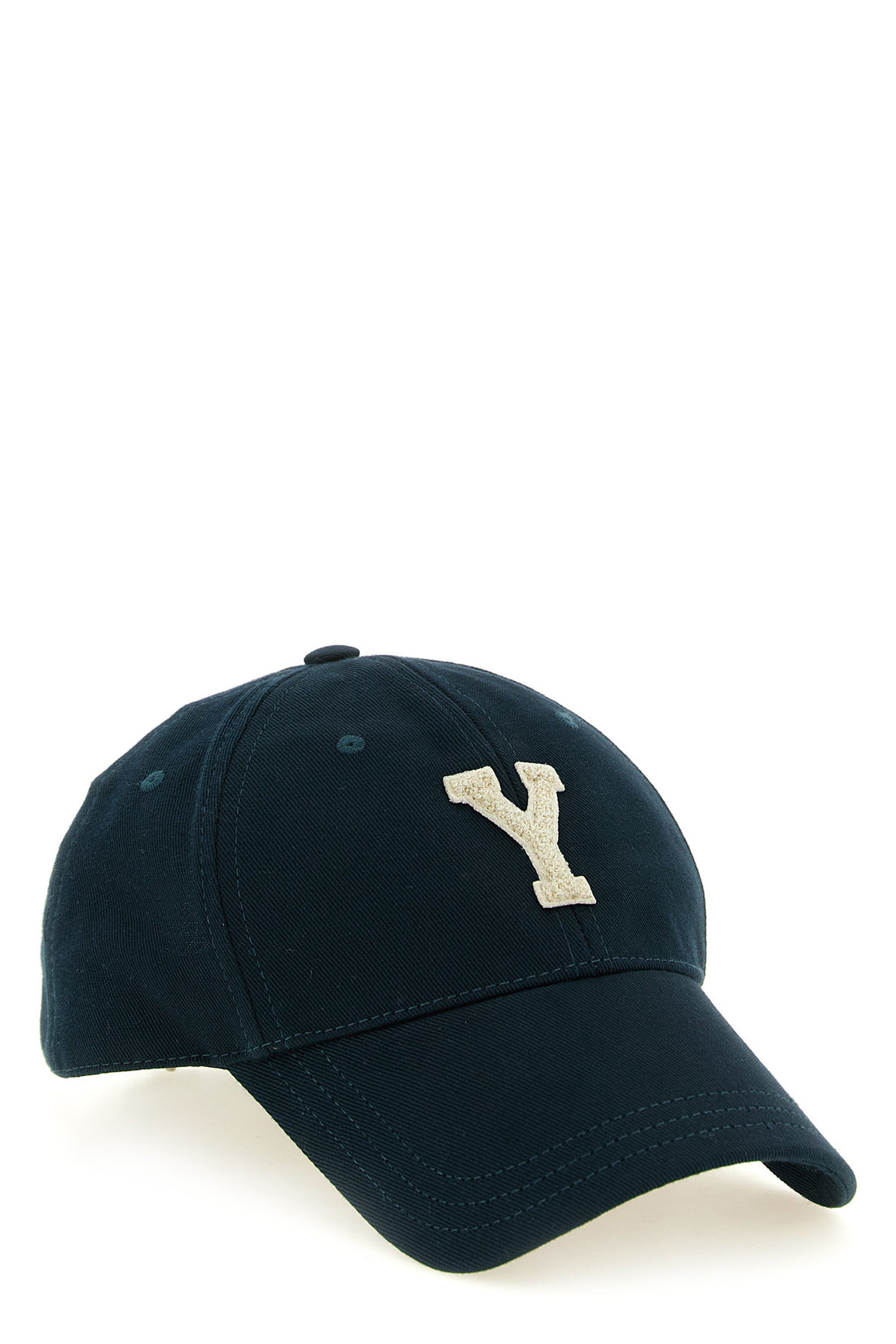 SAINT LAURENT 57 cm the saint laurent letterman baseball cap in structured cotton gabardine