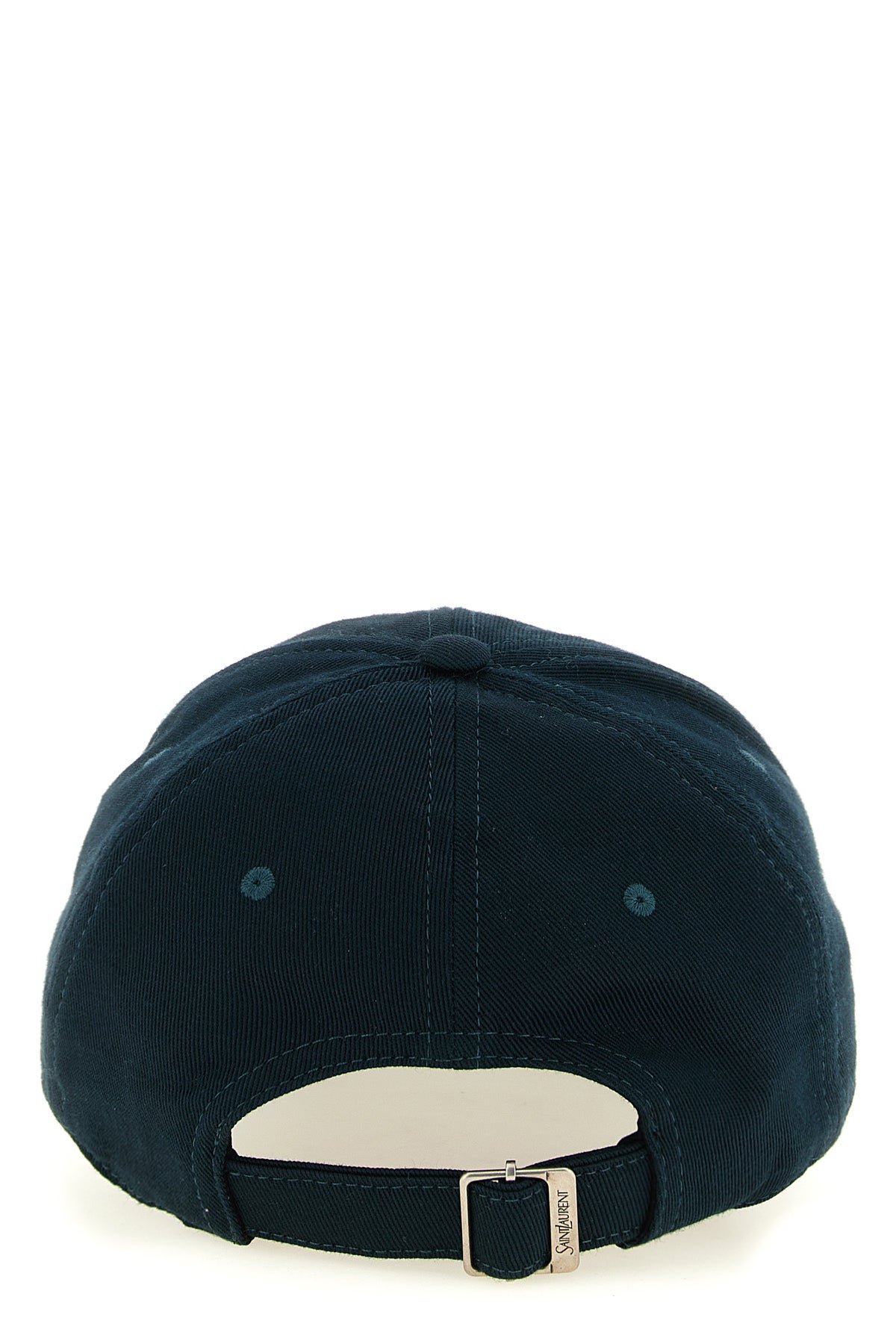 the saint laurent letterman baseball cap in structured cotton gabardine