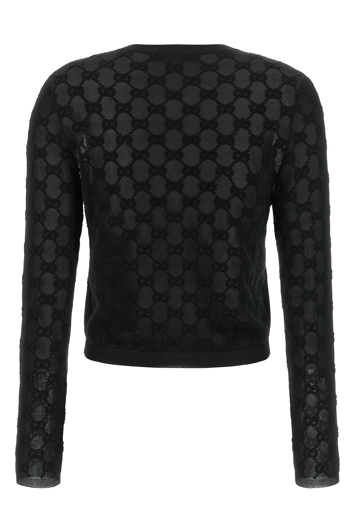 the gucci cardigan sets new standards of elegance through a shortened and tight