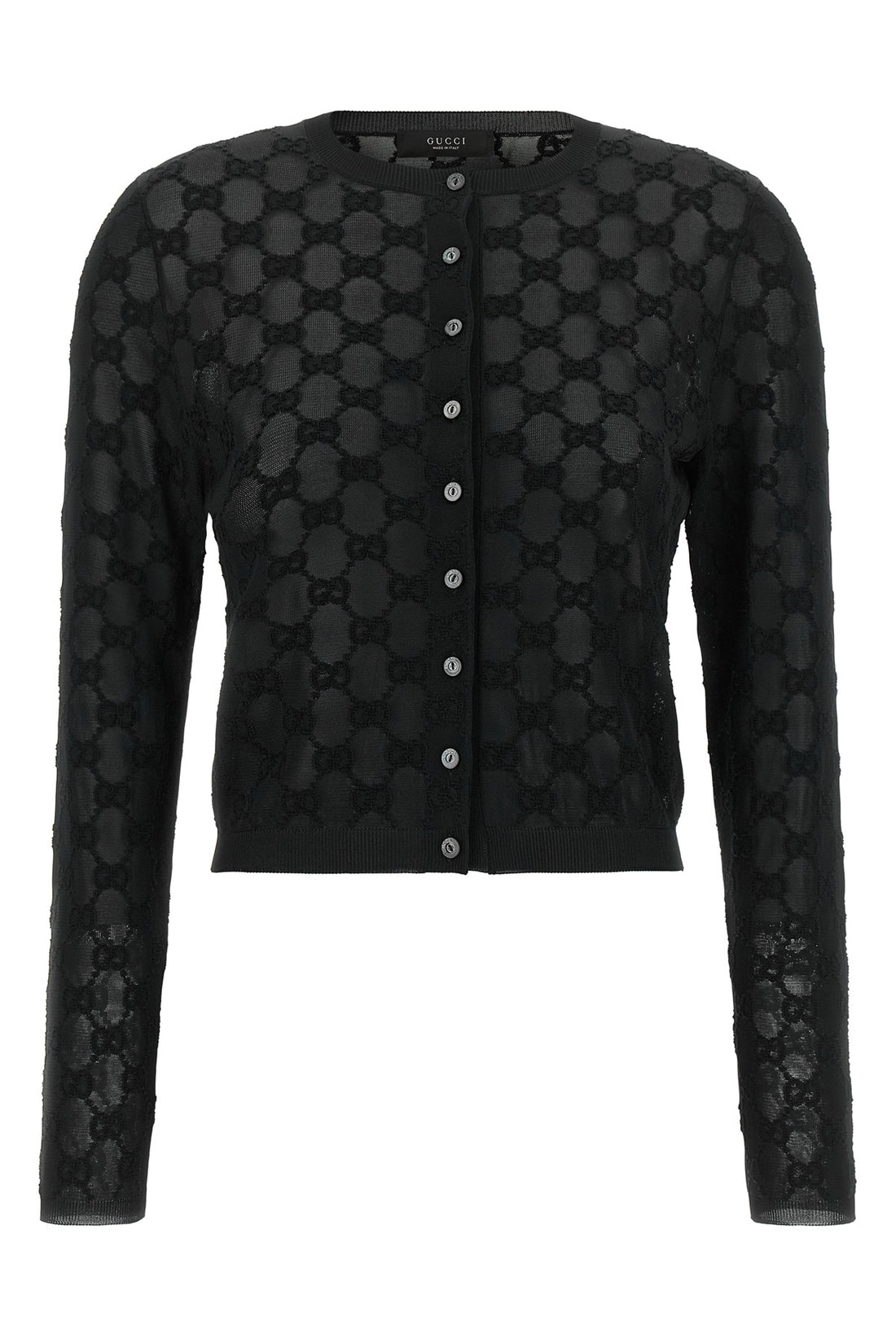 GUCCI XS the gucci cardigan sets new standards of elegance through a shortened and tight