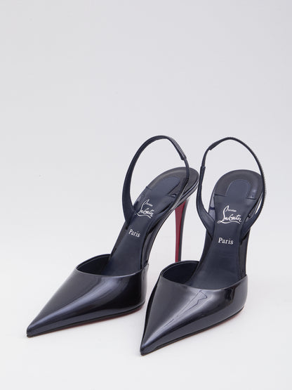 CHRISTIAN LOUBOUTIN 38 kate max o sling slingback pumps