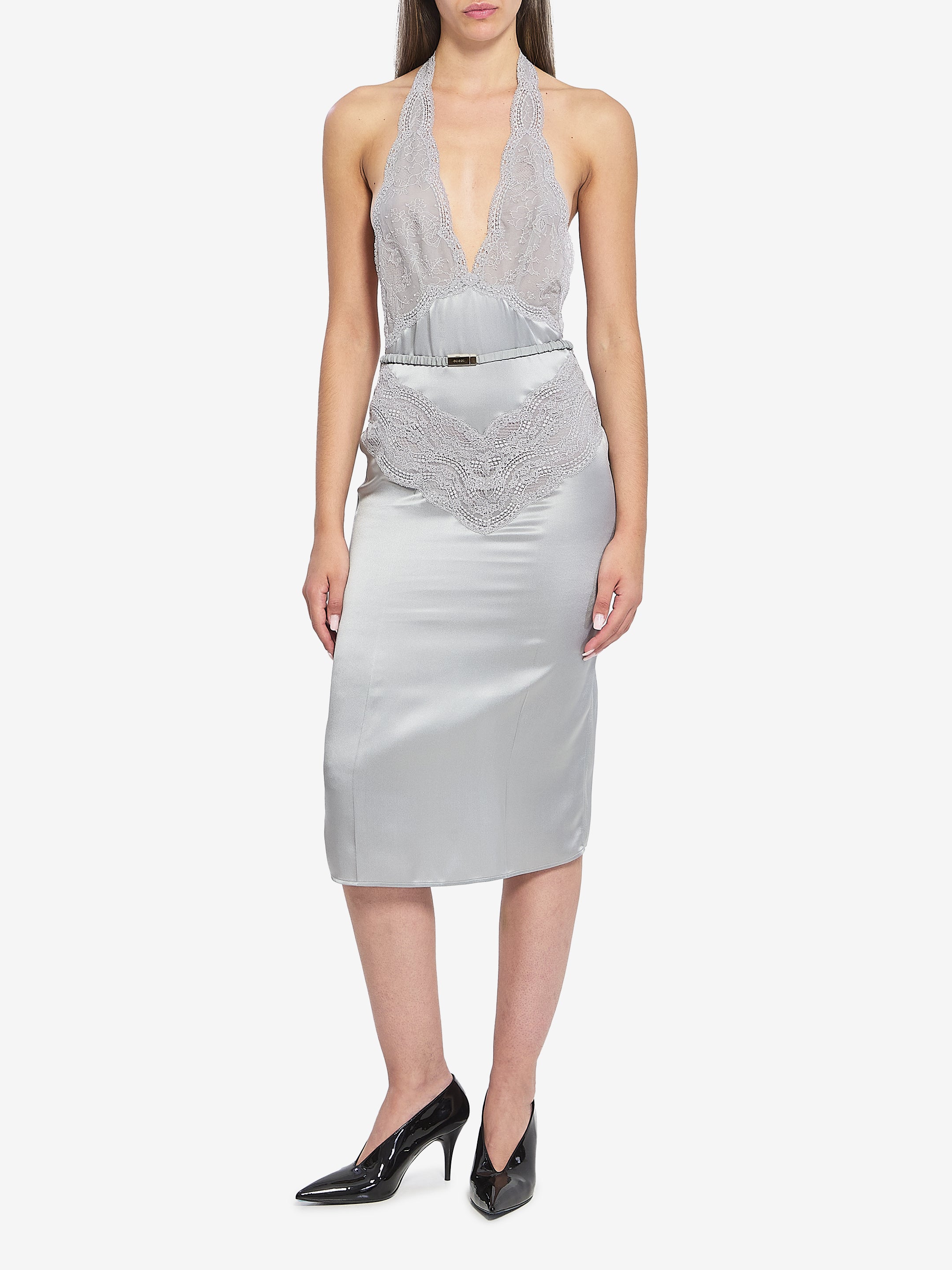 GUCCI S silk satin dress