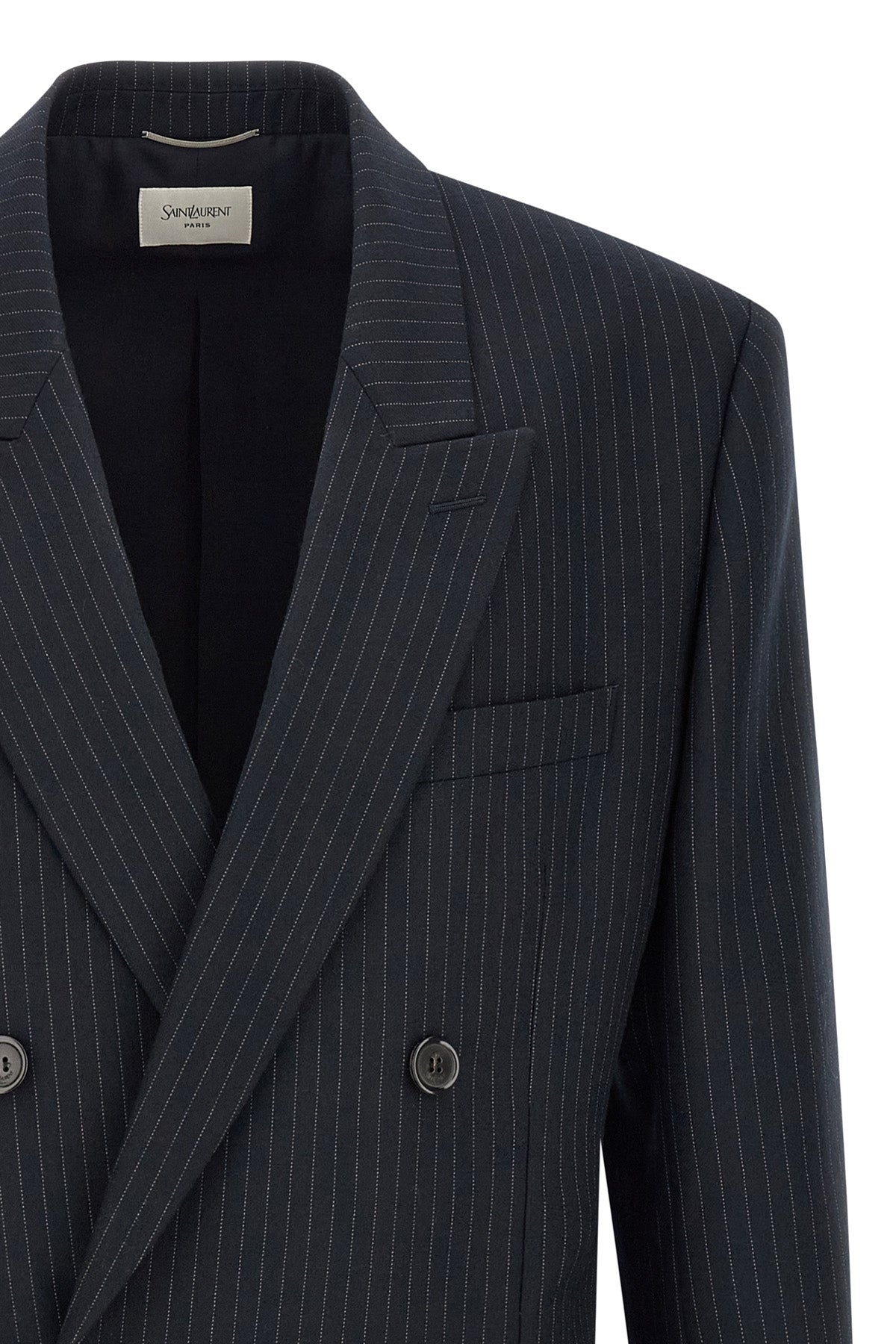 the saint laurent virgin wool gabardine blazer