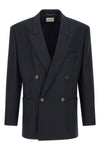 the saint laurent virgin wool gabardine blazer