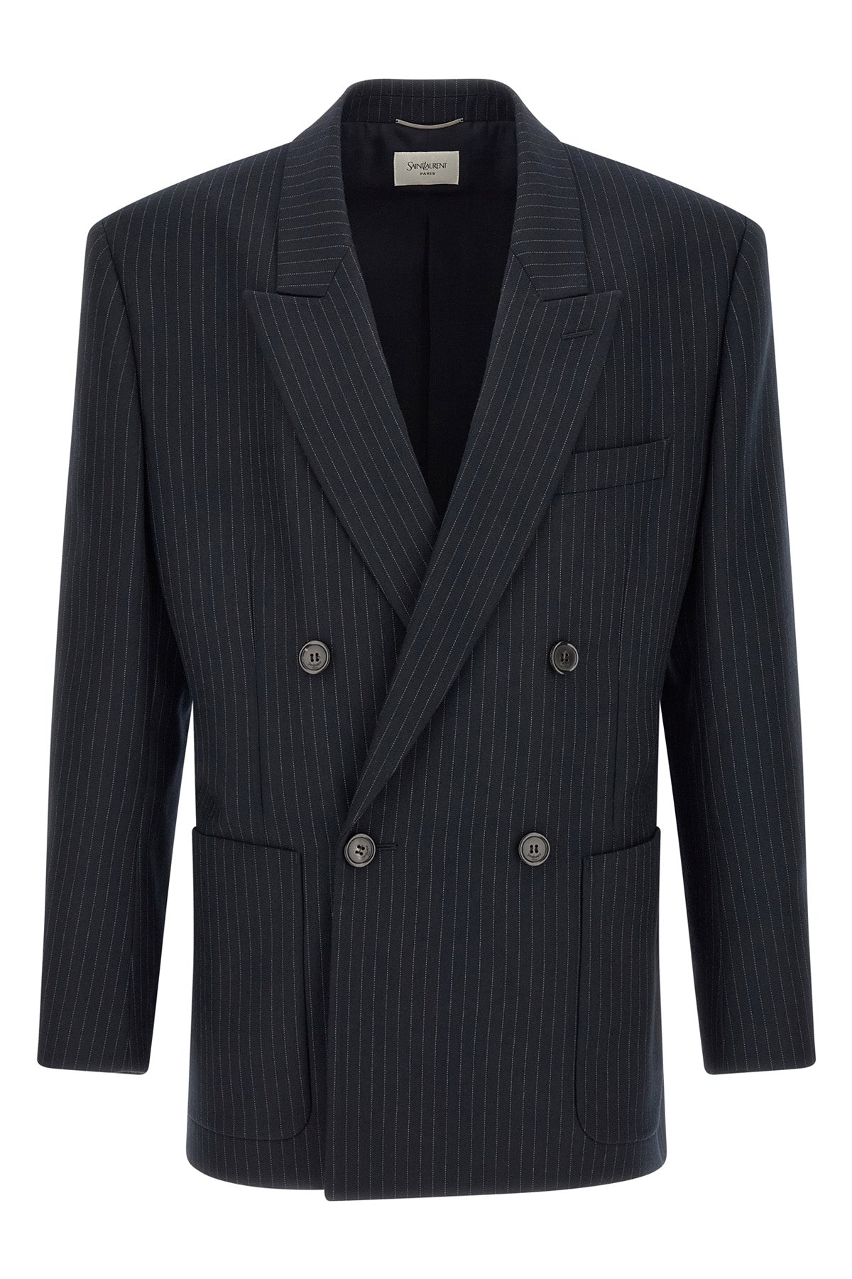 the saint laurent virgin wool gabardine blazer