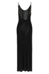 the saint laurent black long dress exemplifies the maisons mastery in sensual a