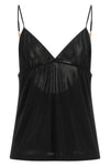 the saint laurent top redefines evening wear through precise sartorial construct