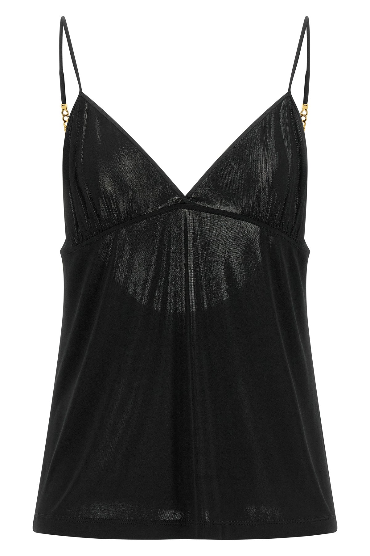 the saint laurent top redefines evening wear through precise sartorial construct