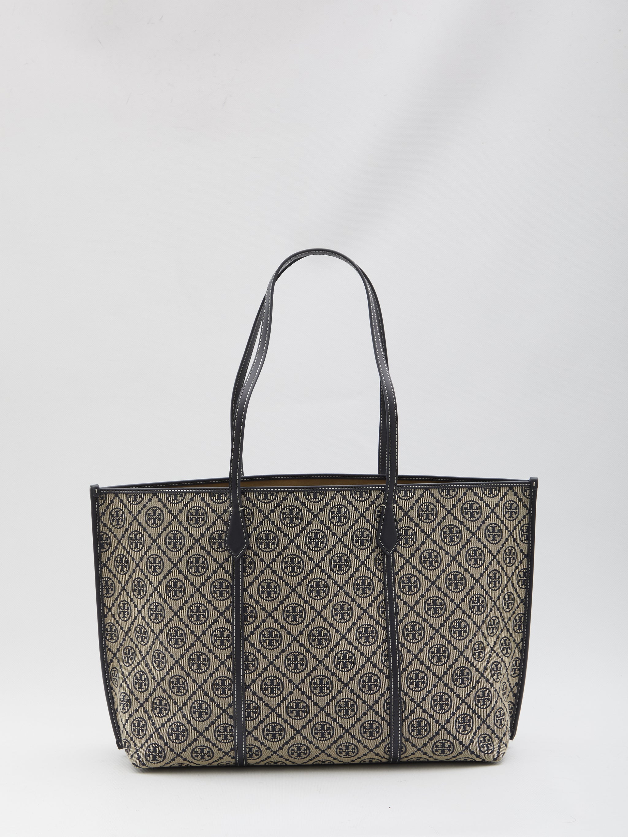 perry t monogram shopping bag