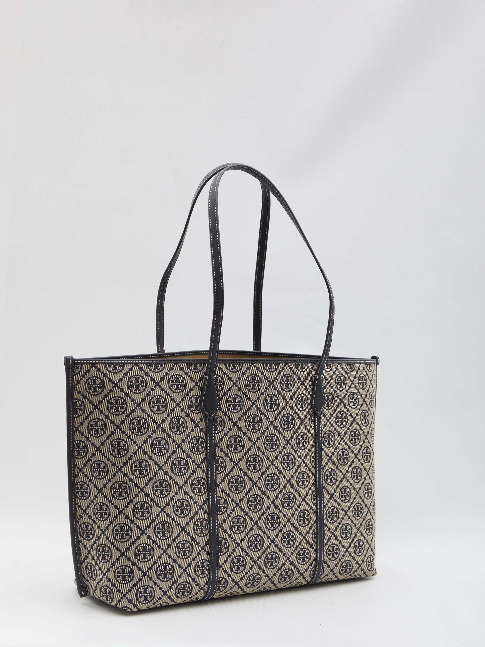 perry t monogram shopping bag