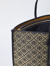 perry t monogram shopping bag