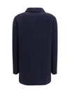 single-breasted wool and cashmere jacket