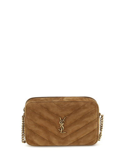 camera loulou matelassé suede shoulder bag